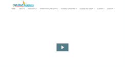 Desktop Screenshot of highbluffacademy.com